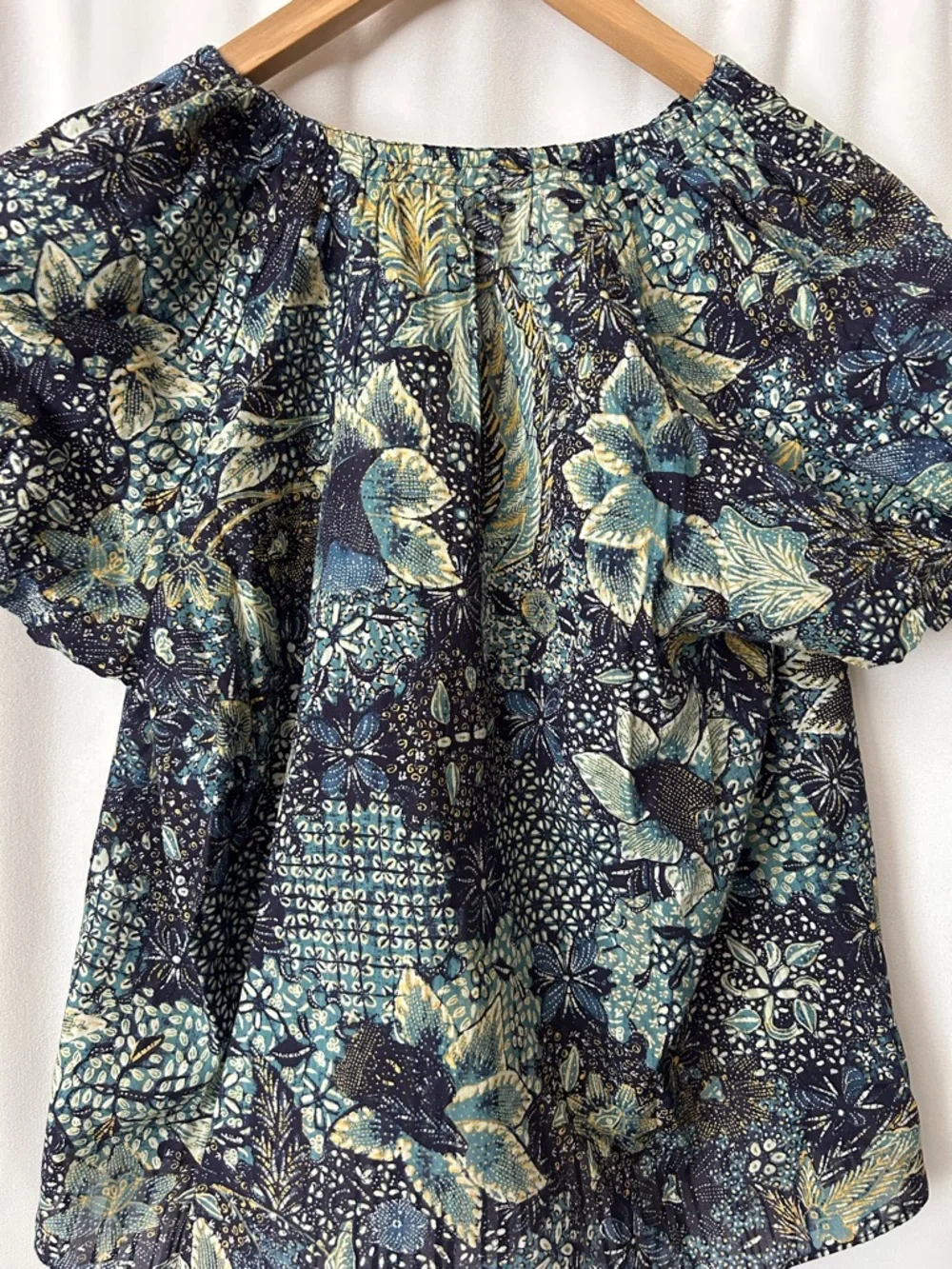 Ulla Johnson NWT Issa Portofino Short Sleeve Tunic Top Blouse Shirt **Size 6** - Picture 9 of 10